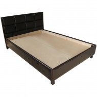 Pat Soft tapitat pentru saltea 140x200, Wenge Pat Soft tapitat pentru saltea 140x200, Wenge